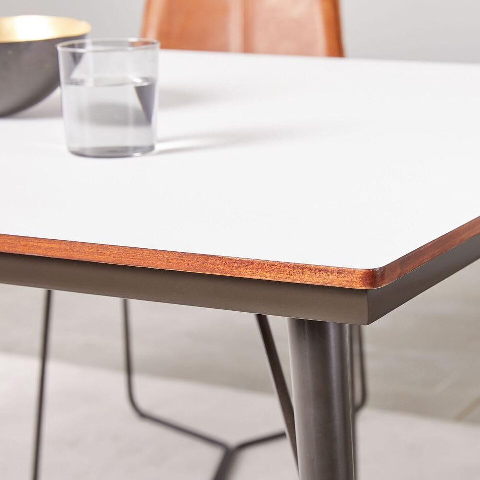 Paulson Dining Table - White Laminate | West Elm UK